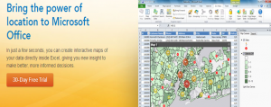 software da ESRI para adicionar mapas a Excel e PowerPoint
